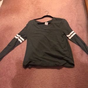 Olive green Long sleeve PINK shirt